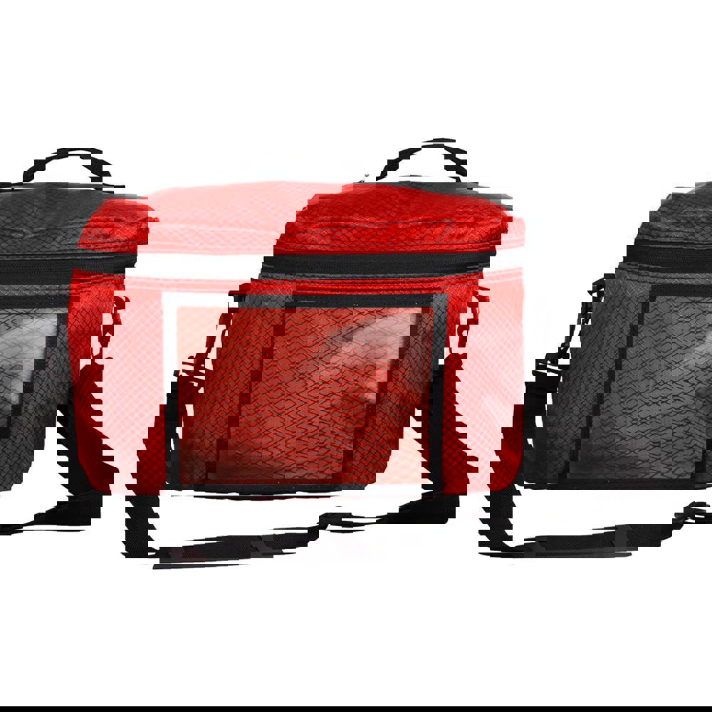 Empty Gear Bags; Bag Type: Trauma Bag ; Material: Nylon ; Color: Red ; Overall Height: 6.75in ; Overall Width: 12in ; Overall Length: 6.75in